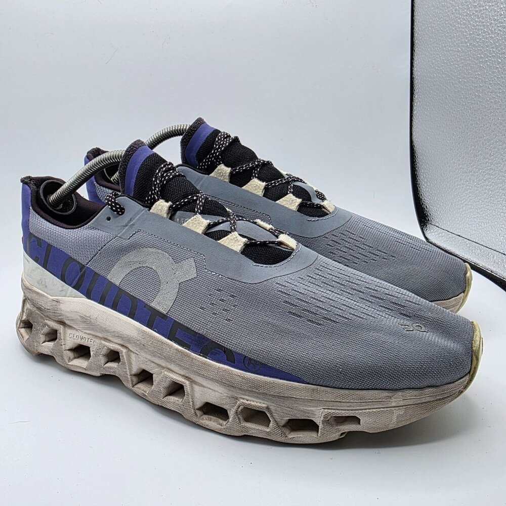 On Cloud Cloudmonster Mens Size 12 Gray Athletic Shoes Running Walking Outdoors